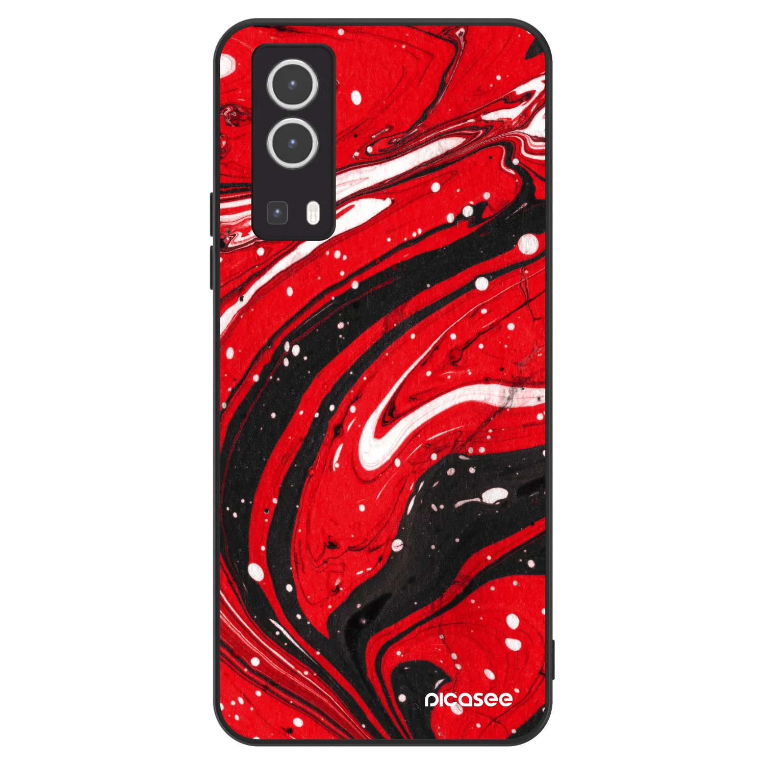 Picasee ULTIMATE CASE za Vivo Y72 5G - Red black