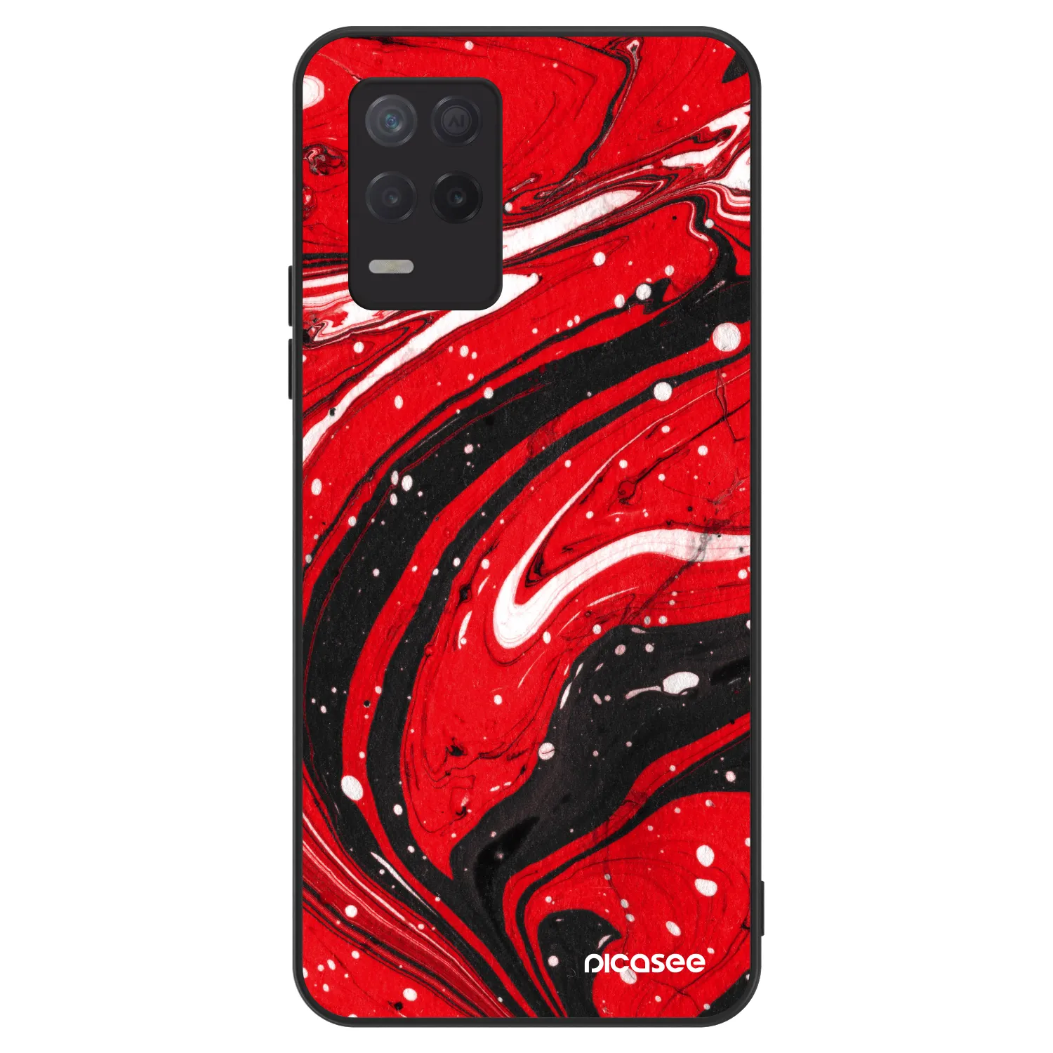 Picasee ULTIMATE CASE za Realme 8 5G - Red black
