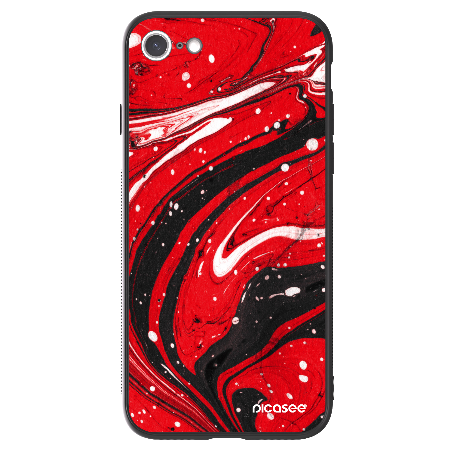 Picasee ULTIMATE CASE za Apple iPhone SE 2022 - Red black