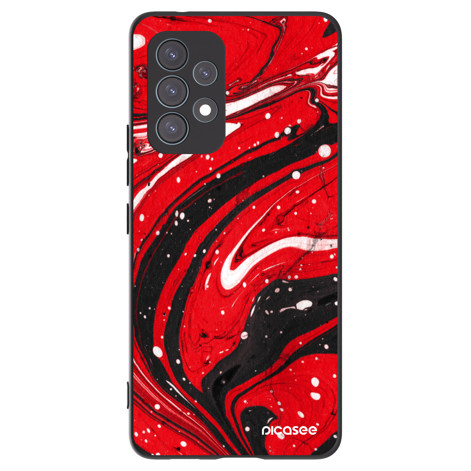 Picasee silikonski črni ovitek za Samsung Galaxy A53 5G A536 - Red black