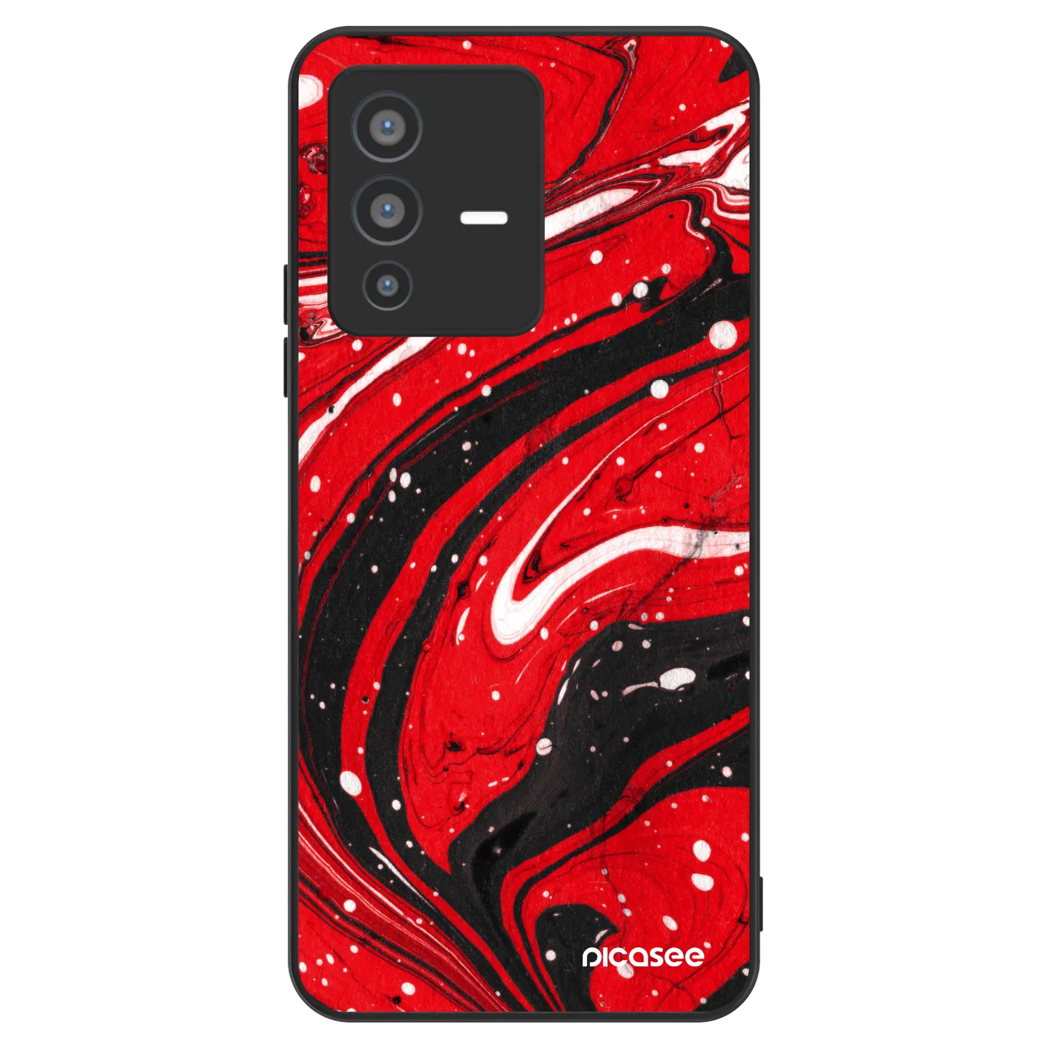 Picasee ULTIMATE CASE za Vivo V23 5G - Red black