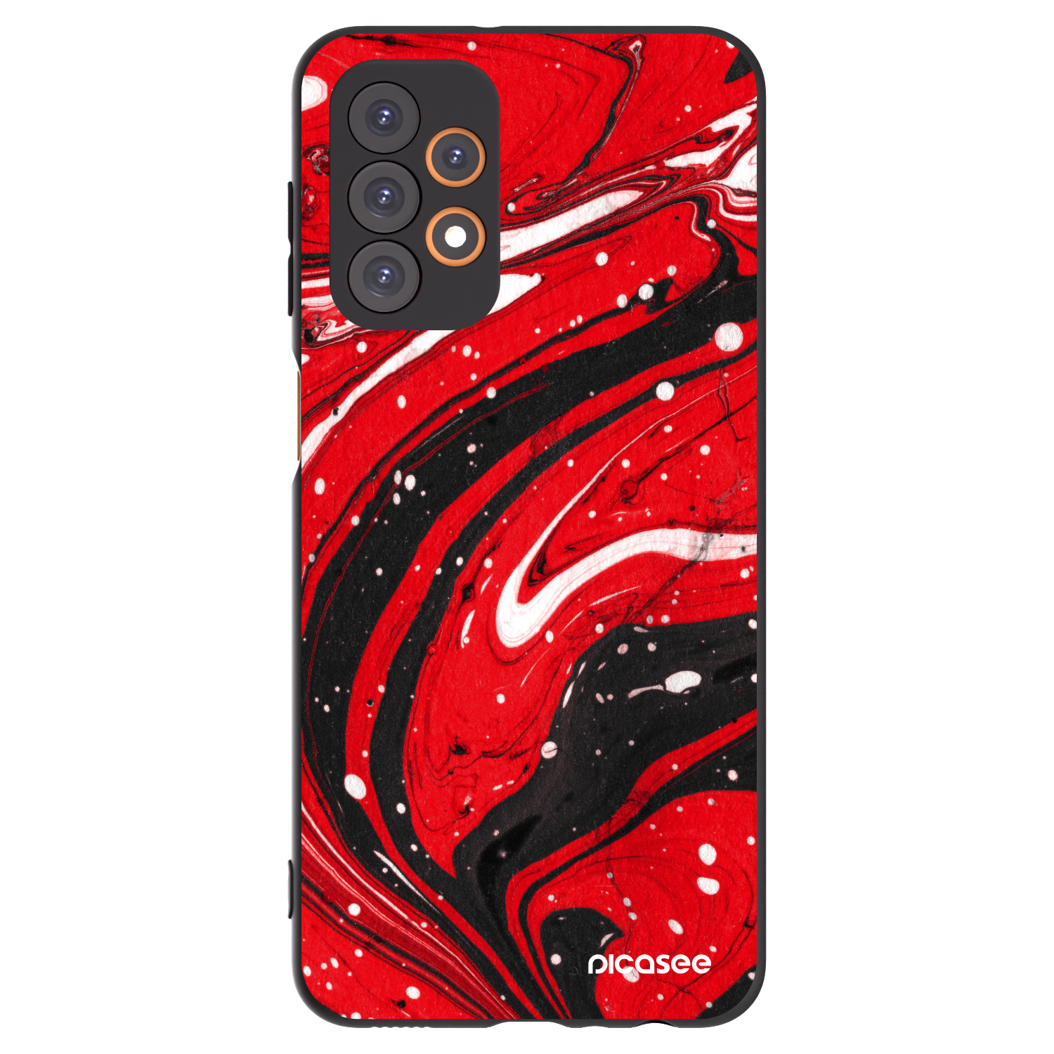 Picasee silikonski črni ovitek za Samsung Galaxy A23 A236B 5G - Red black