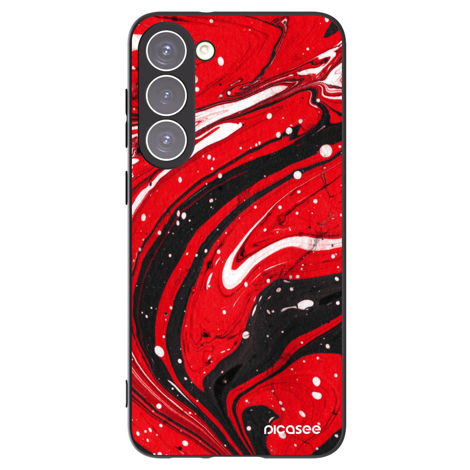 Picasee silikonski črni ovitek za Samsung Galaxy S23+ 5G - Red black