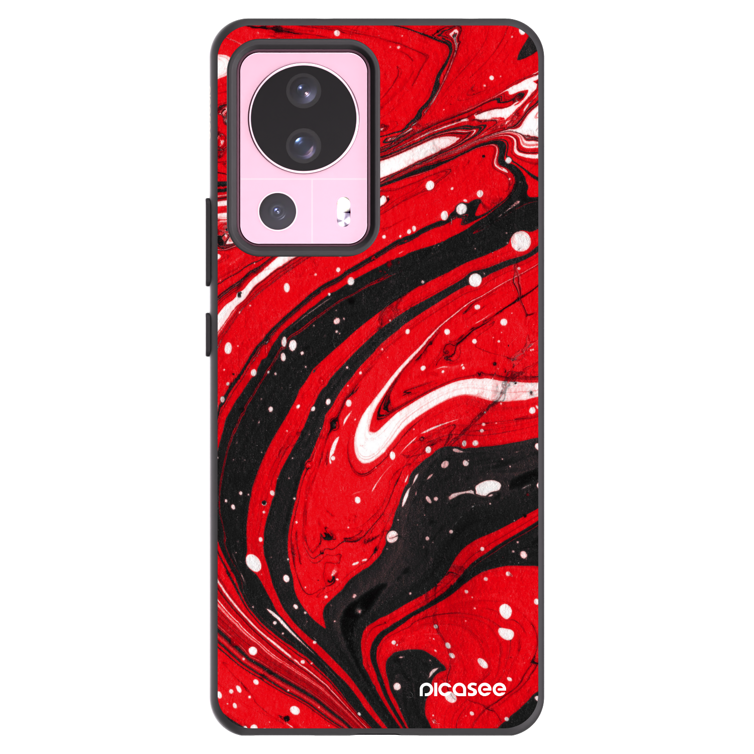 Picasee silikonski črni ovitek za Xiaomi 13 Lite - Red black