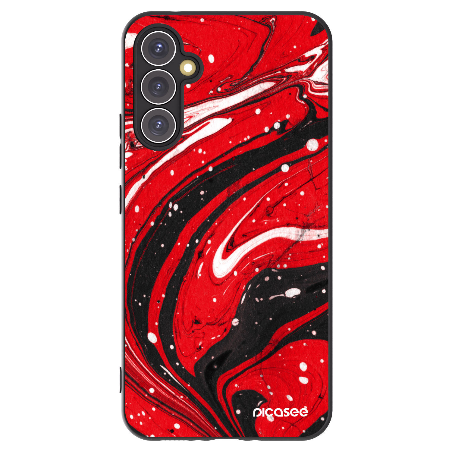 Picasee silikonski črni ovitek za Samsung Galaxy A34 5G A346B - Red black
