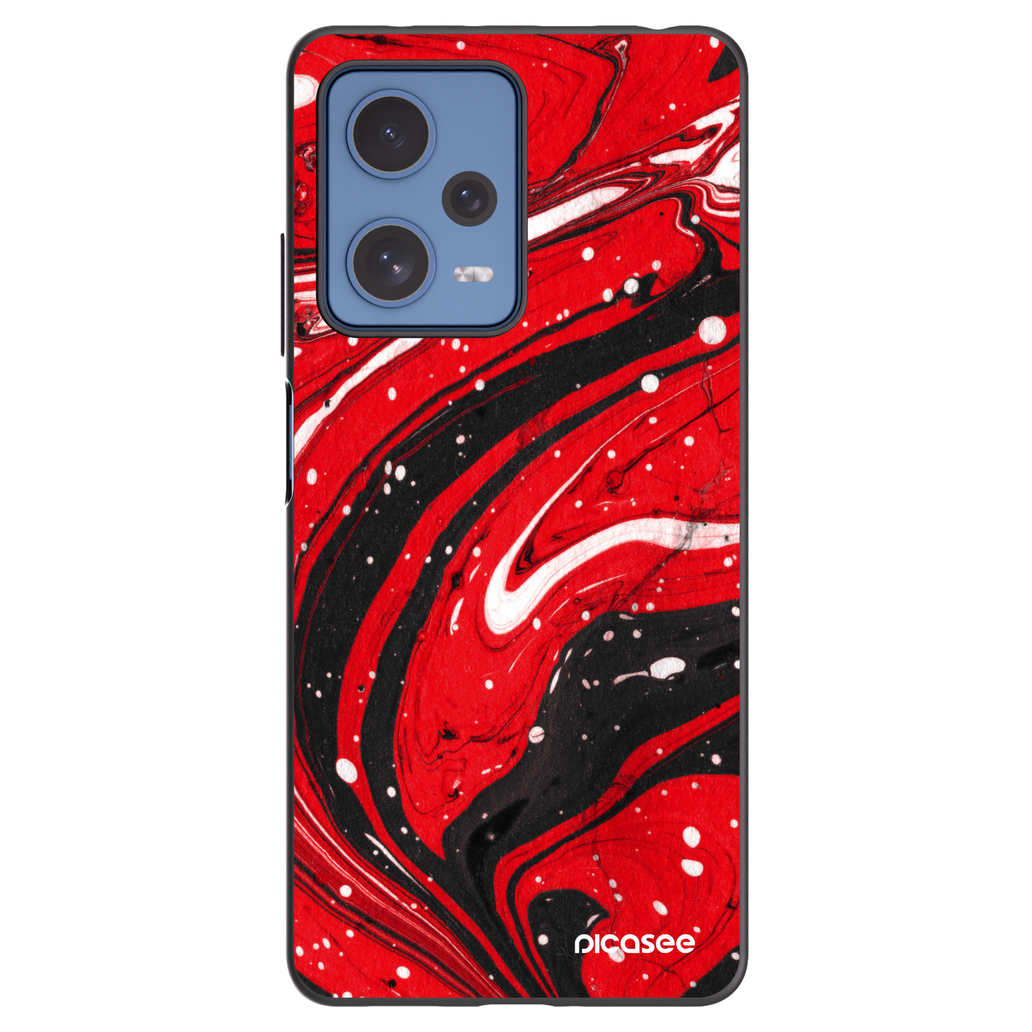 Picasee silikonski črni ovitek za Xiaomi Redmi Note 12 Pro 5G - Red black