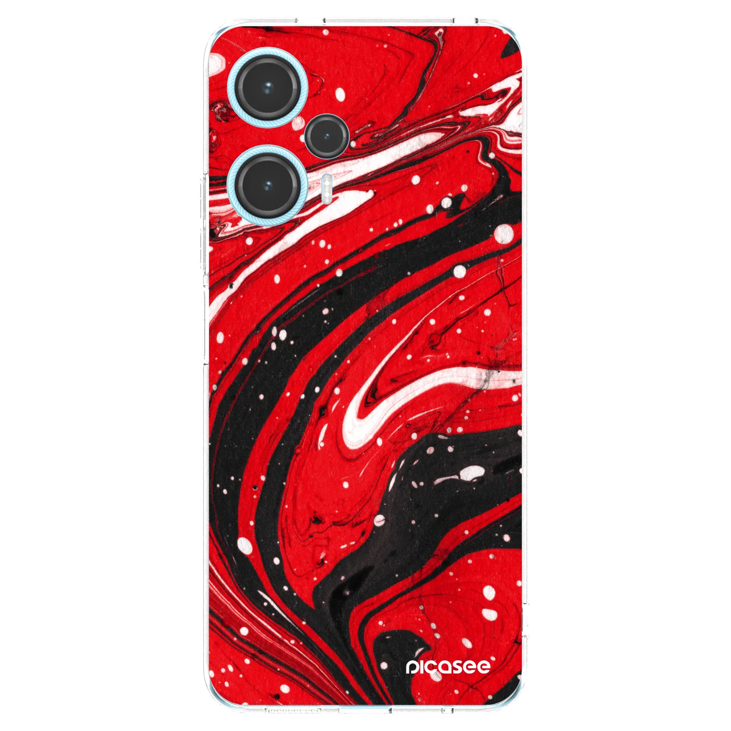 Picasee silikonski prozorni ovitek za Xiaomi Poco F5 - Red black