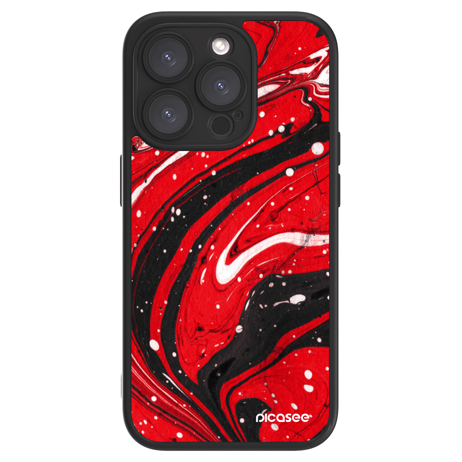 Picasee ULTIMATE CASE za Apple iPhone 15 Pro - Red black