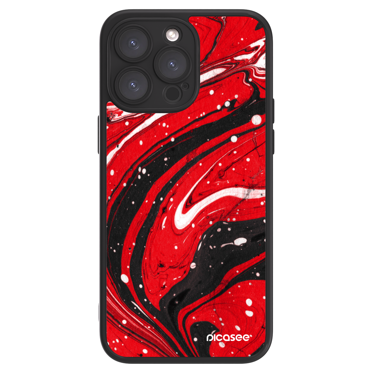 Picasee ULTIMATE CASE za Apple iPhone 15 Pro Max - Red black