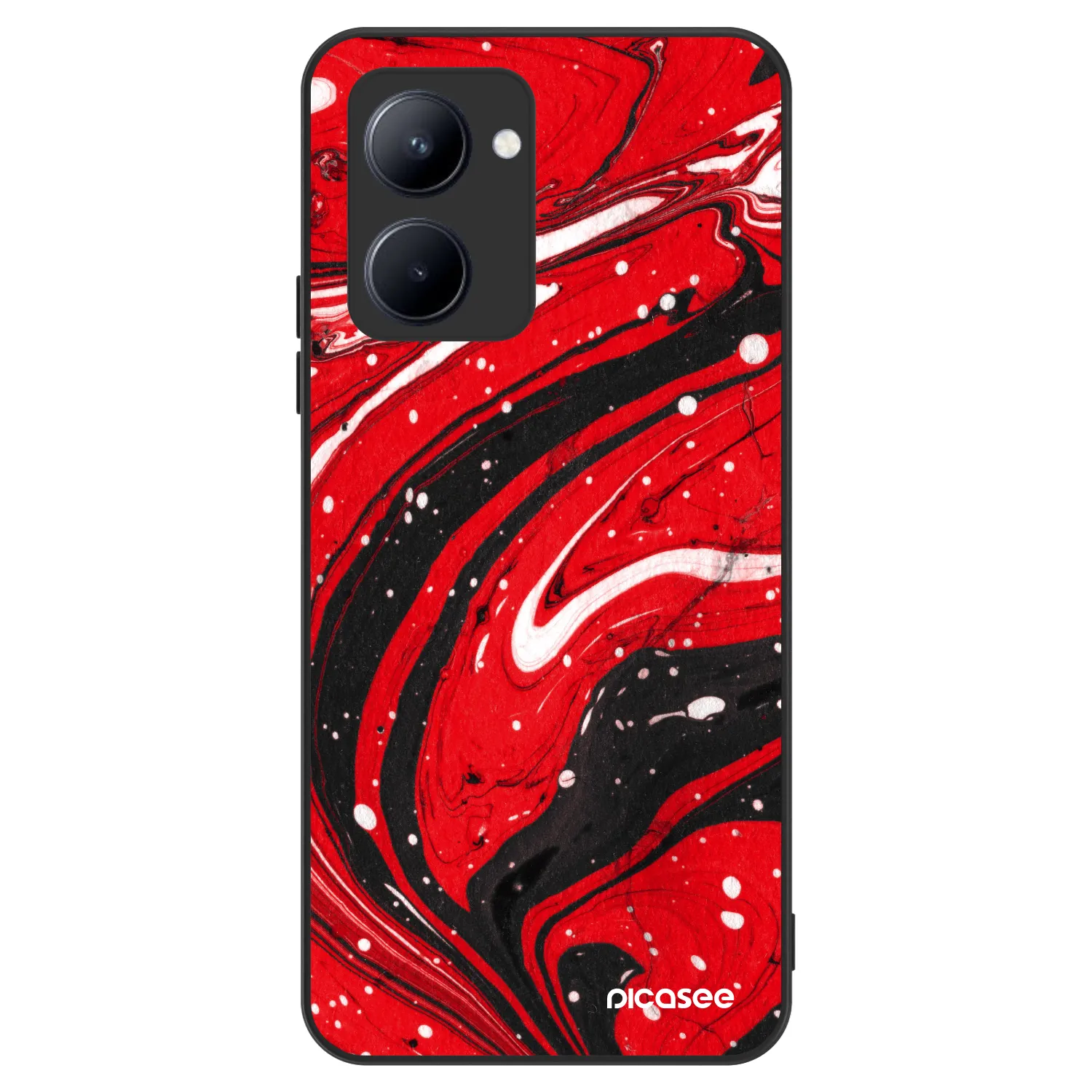 Picasee ULTIMATE CASE za Realme C33 (2023) - Red black