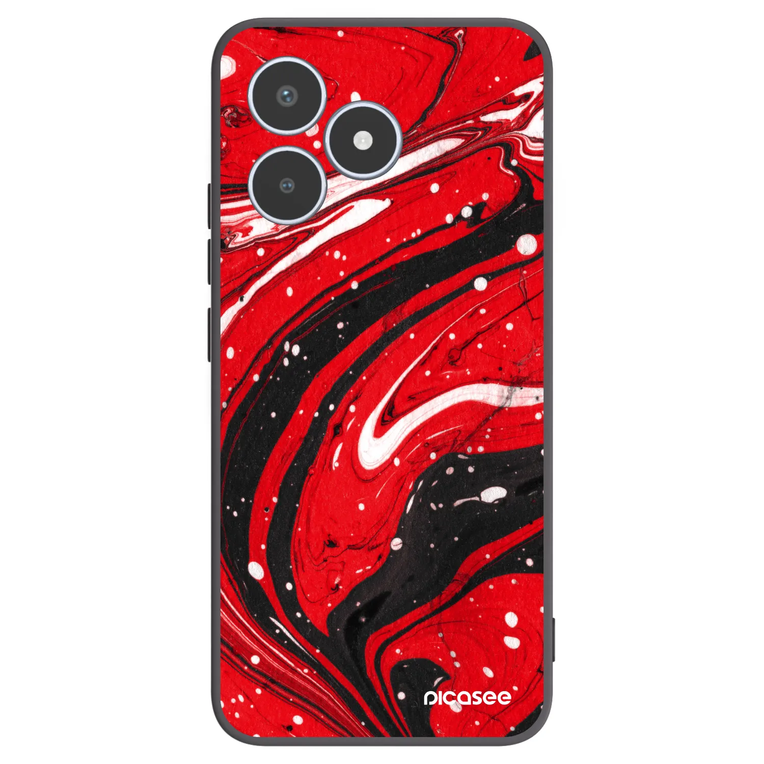 Picasee silikonski črni ovitek za Realme C53 - Red black