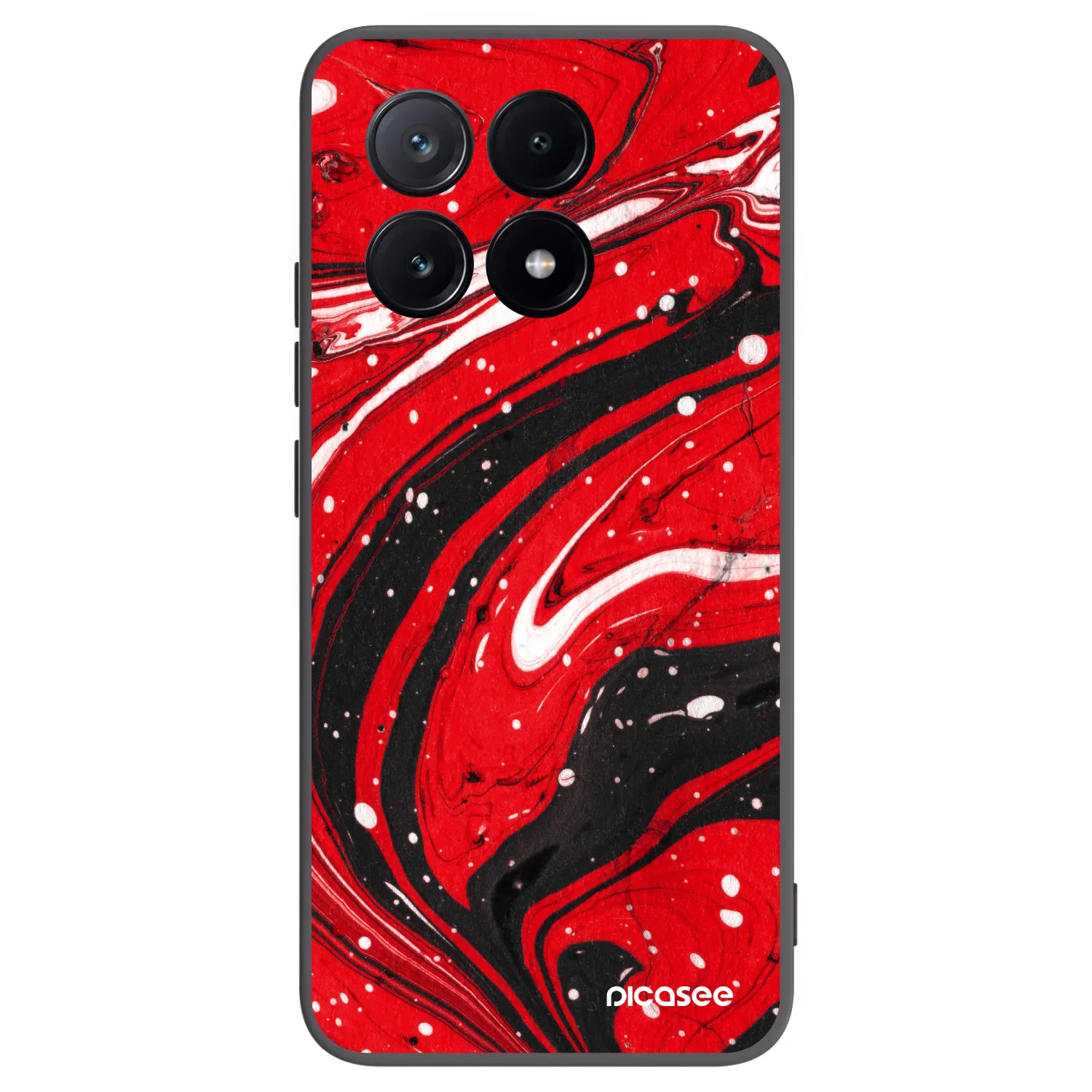 Picasee silikonski črni ovitek za Xiaomi Poco X6 Pro - Red black
