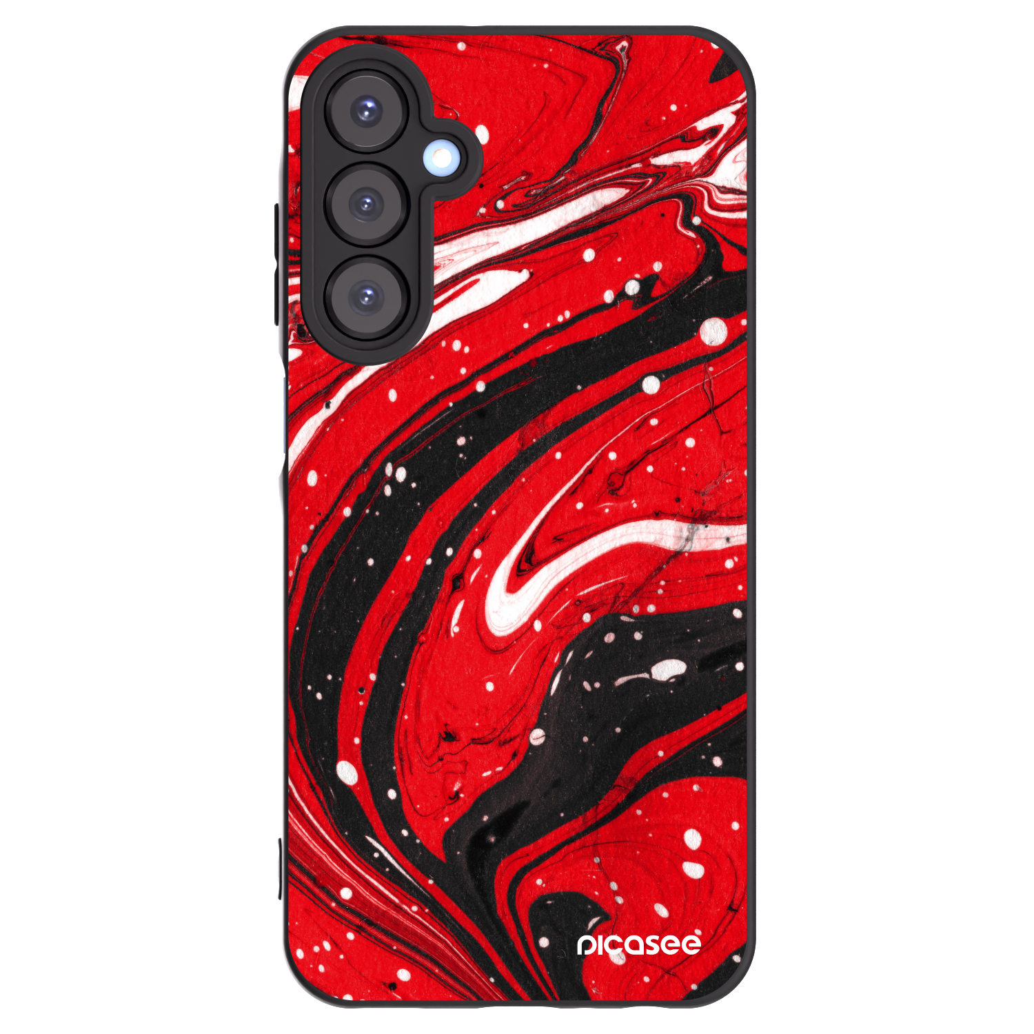 Picasee silikonski črni ovitek za Samsung Galaxy A25 A256B 5G - Red black
