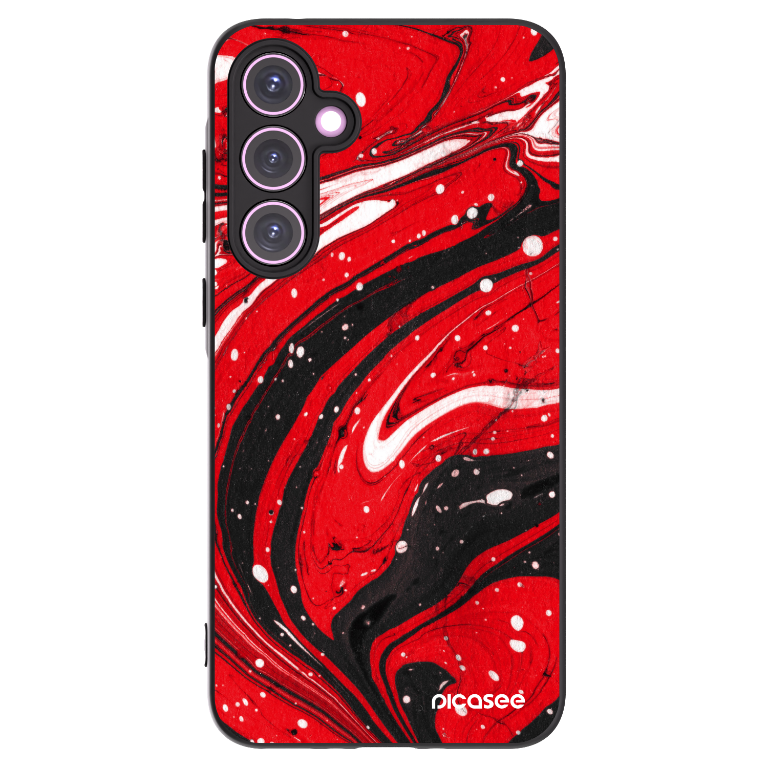 Picasee silikonski črni ovitek za Samsung Galaxy A35 5G A356B - Red black