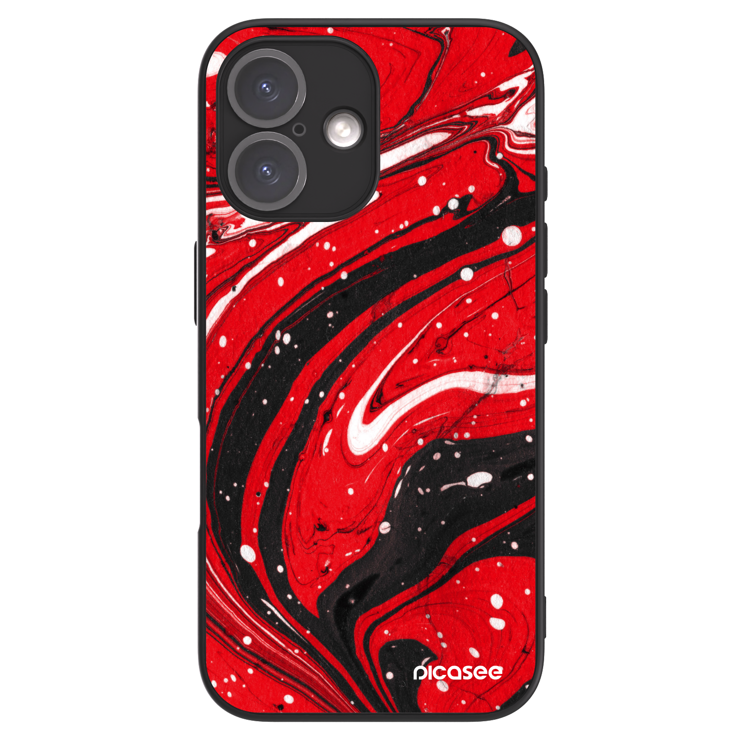 Picasee ULTIMATE CASE za Apple iPhone 16 - Red black