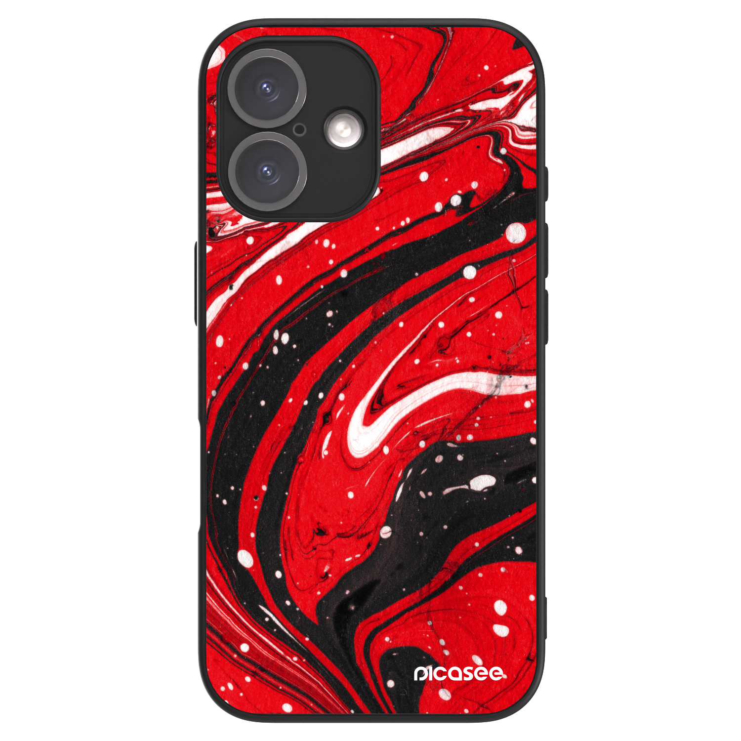 Picasee ULTIMATE CASE MagSafe za Apple iPhone 16 - Red black