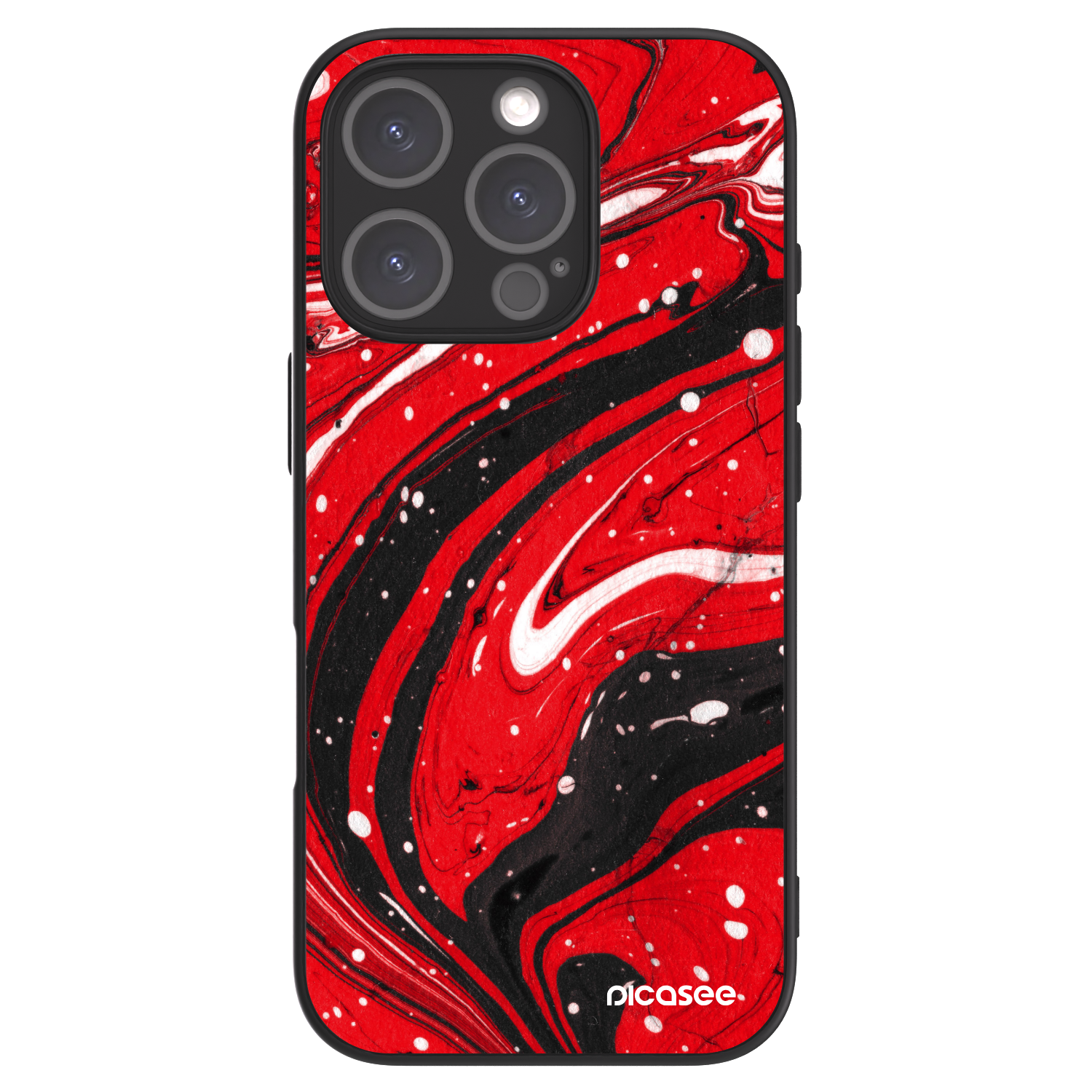 Picasee ULTIMATE CASE MagSafe za Apple iPhone 16 Pro - Red black