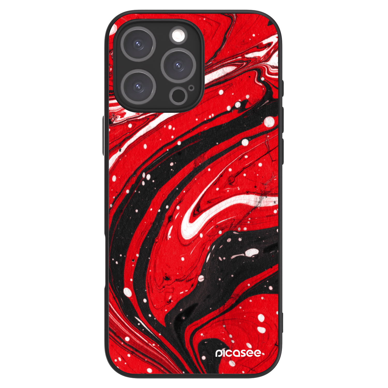 Picasee ULTIMATE CASE MagSafe za Apple iPhone 16 Pro Max - Red black