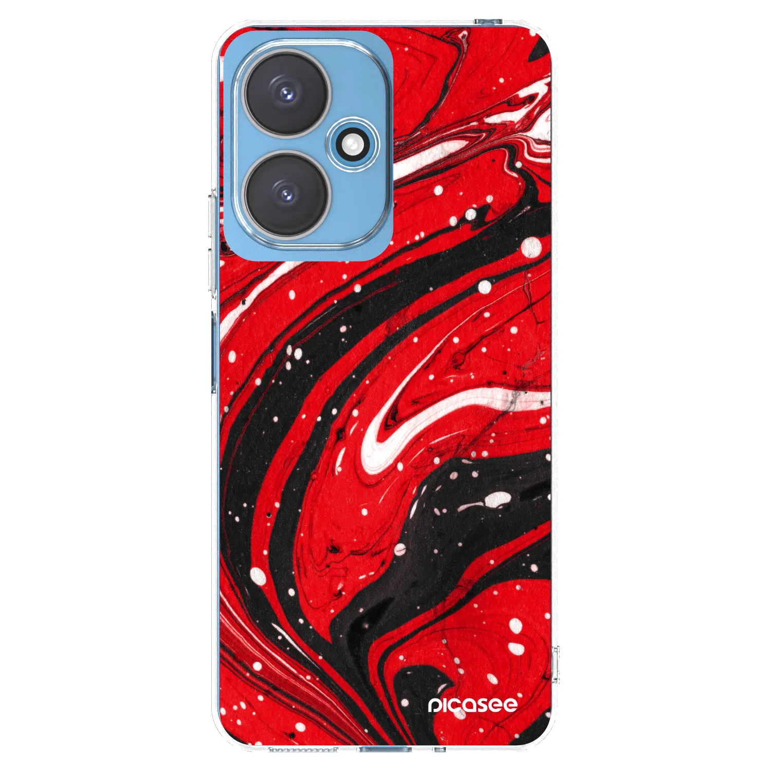 Picasee silikonski prozorni ovitek za Xiaomi Redmi 13C 5G - Red black