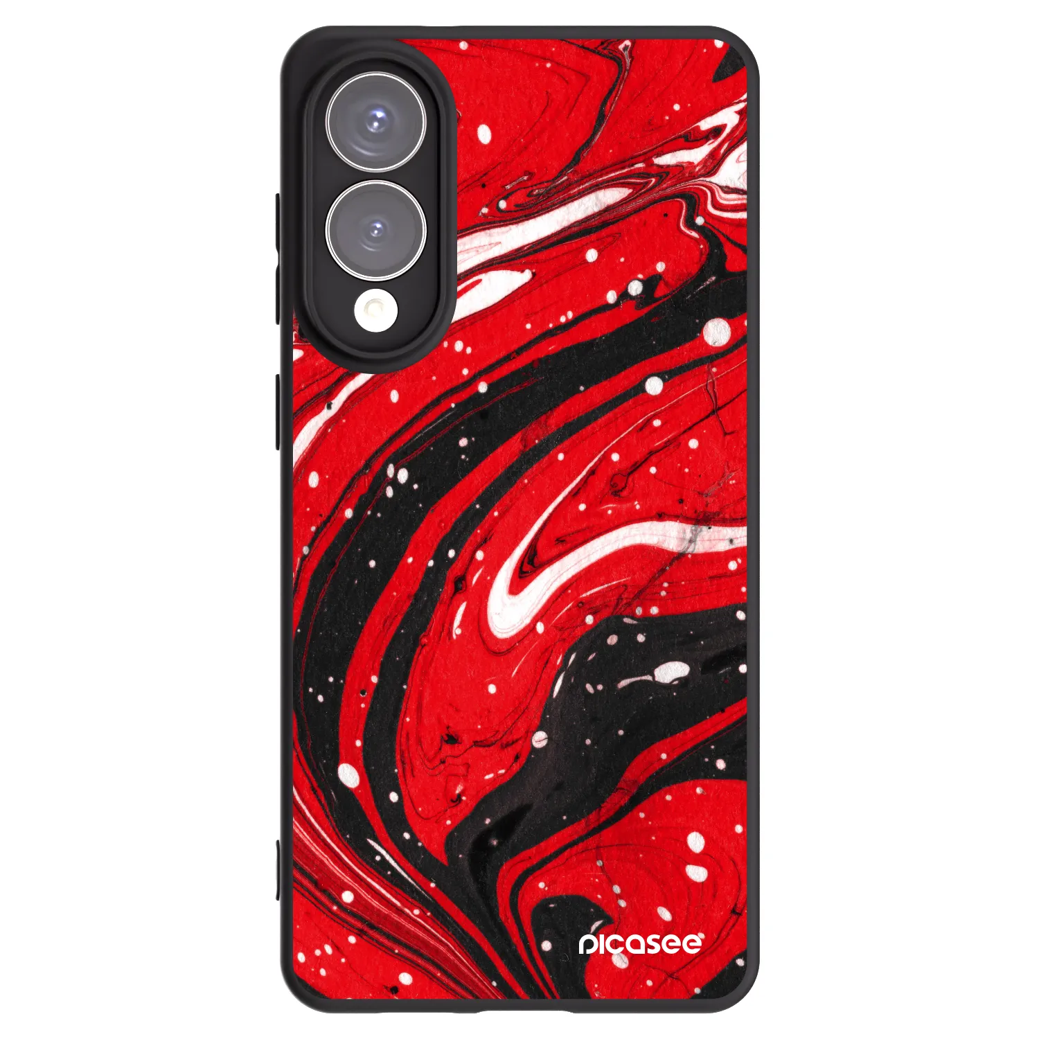 Picasee silikonski črni ovitek za Samsung Galaxy S25 Edge 5G - Red black