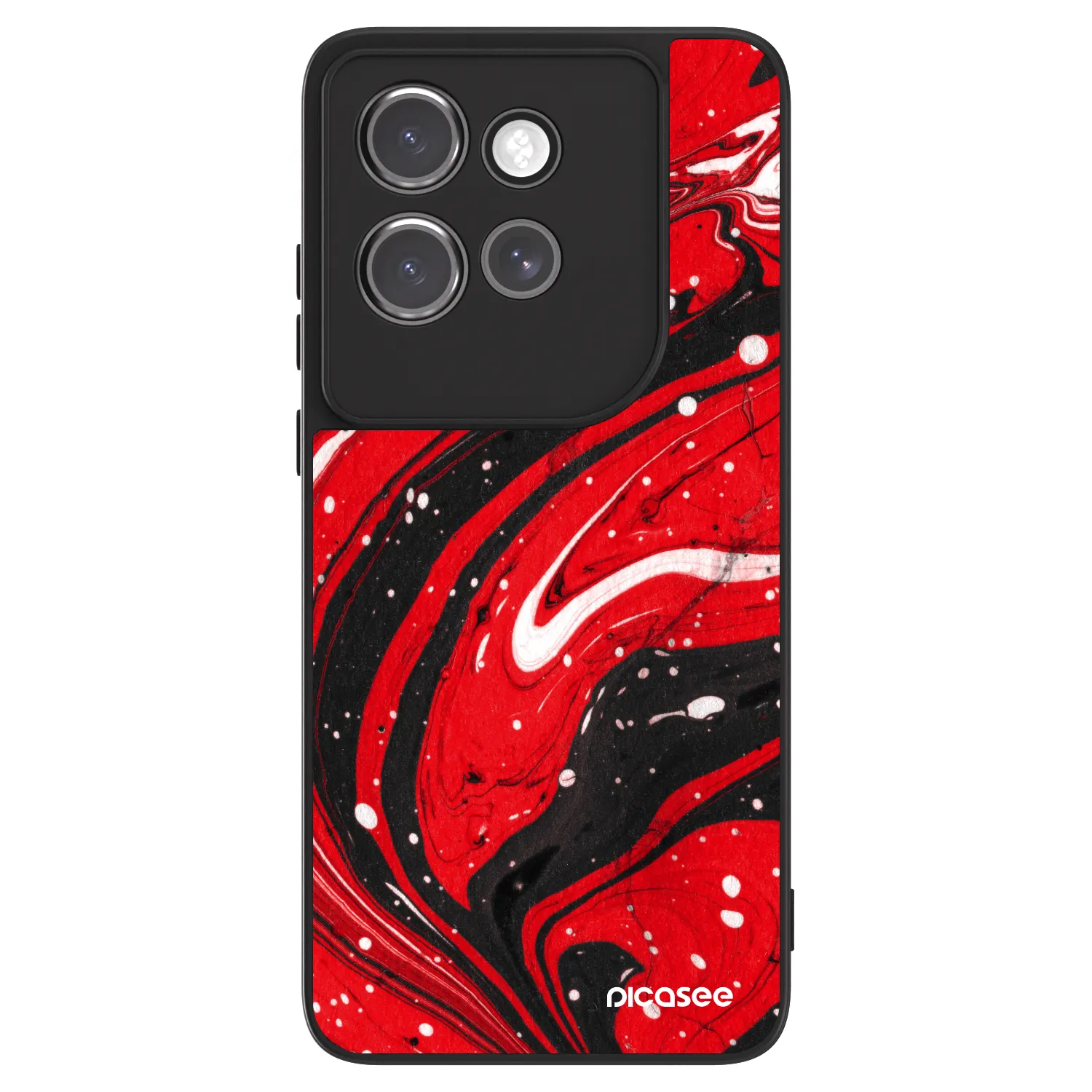 Picasee ULTIMATE CASE za Motorola Edge 50 Neo - Red black