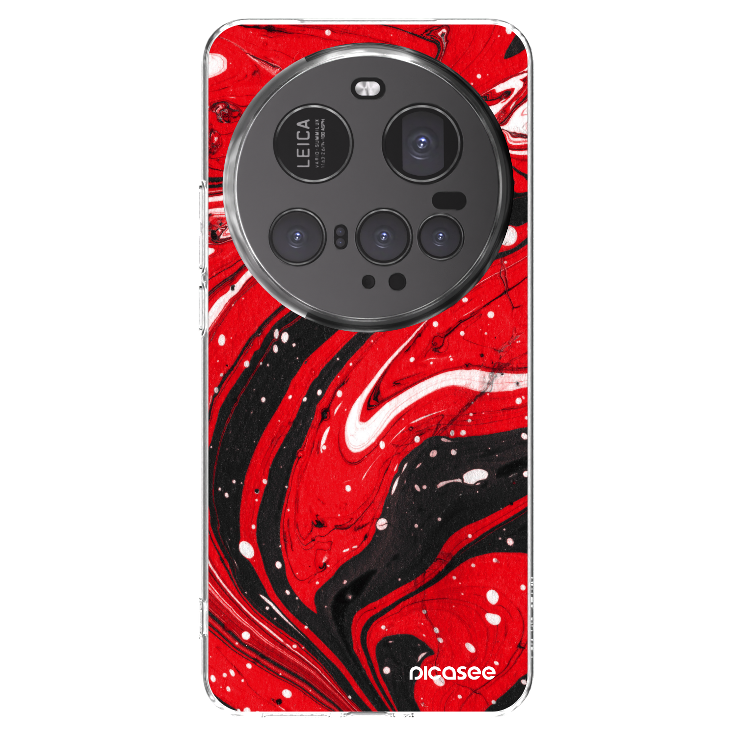 Picasee silikonski prozorni ovitek za Xiaomi 15 Ultra - Red black