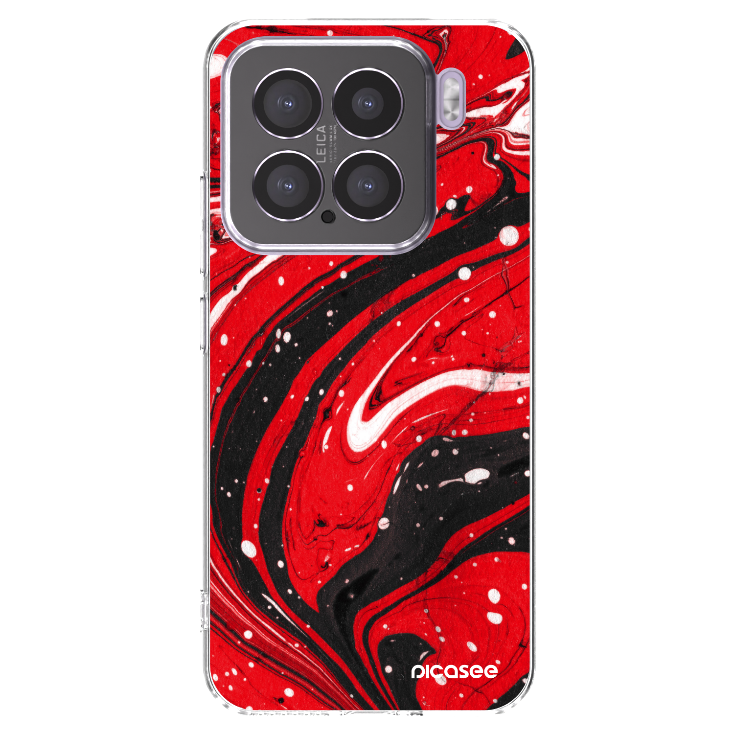 Picasee silikonski prozorni ovitek za Xiaomi 15 - Red black