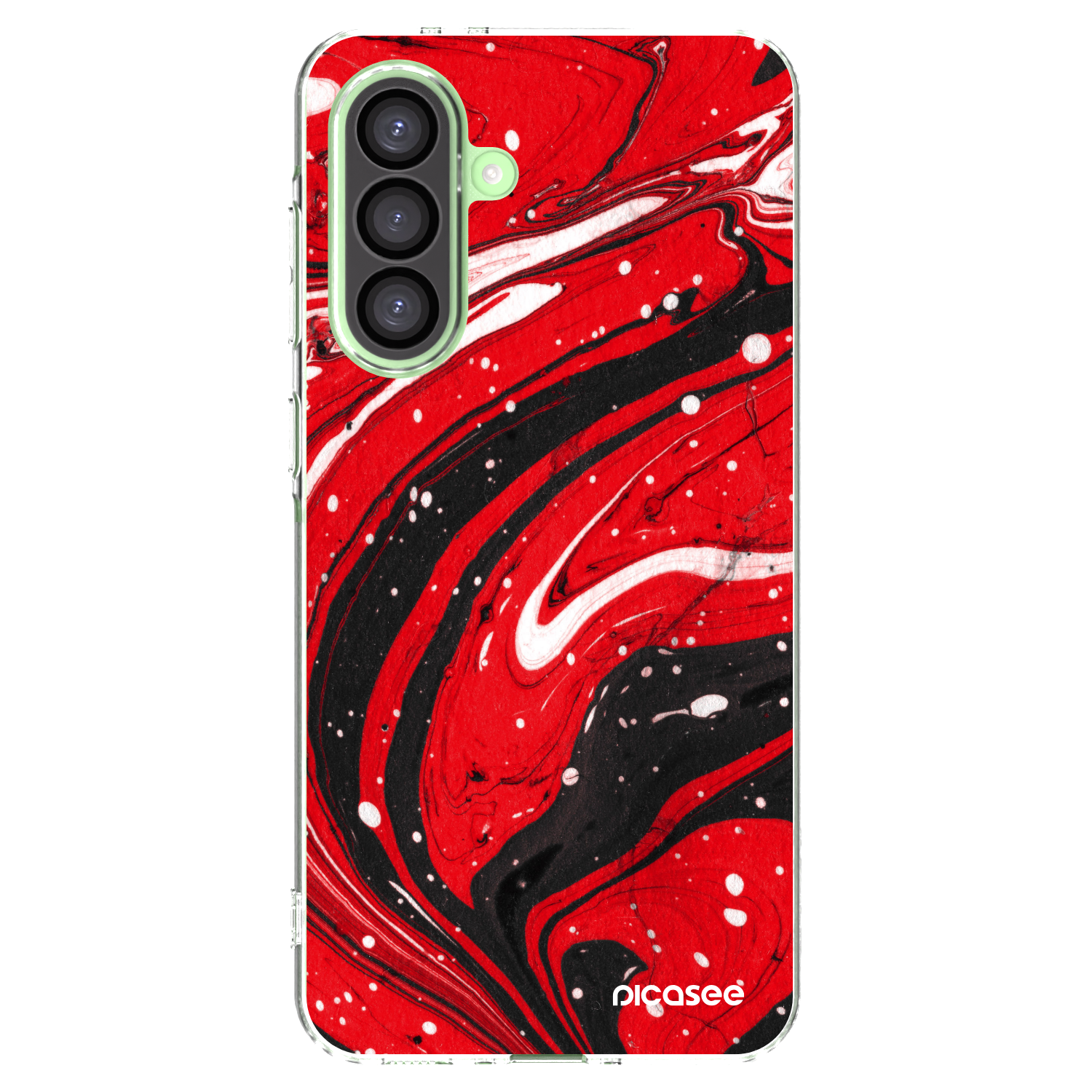 Picasee silikonski prozorni ovitek za Samsung Galaxy A26 5G A266B - Red black