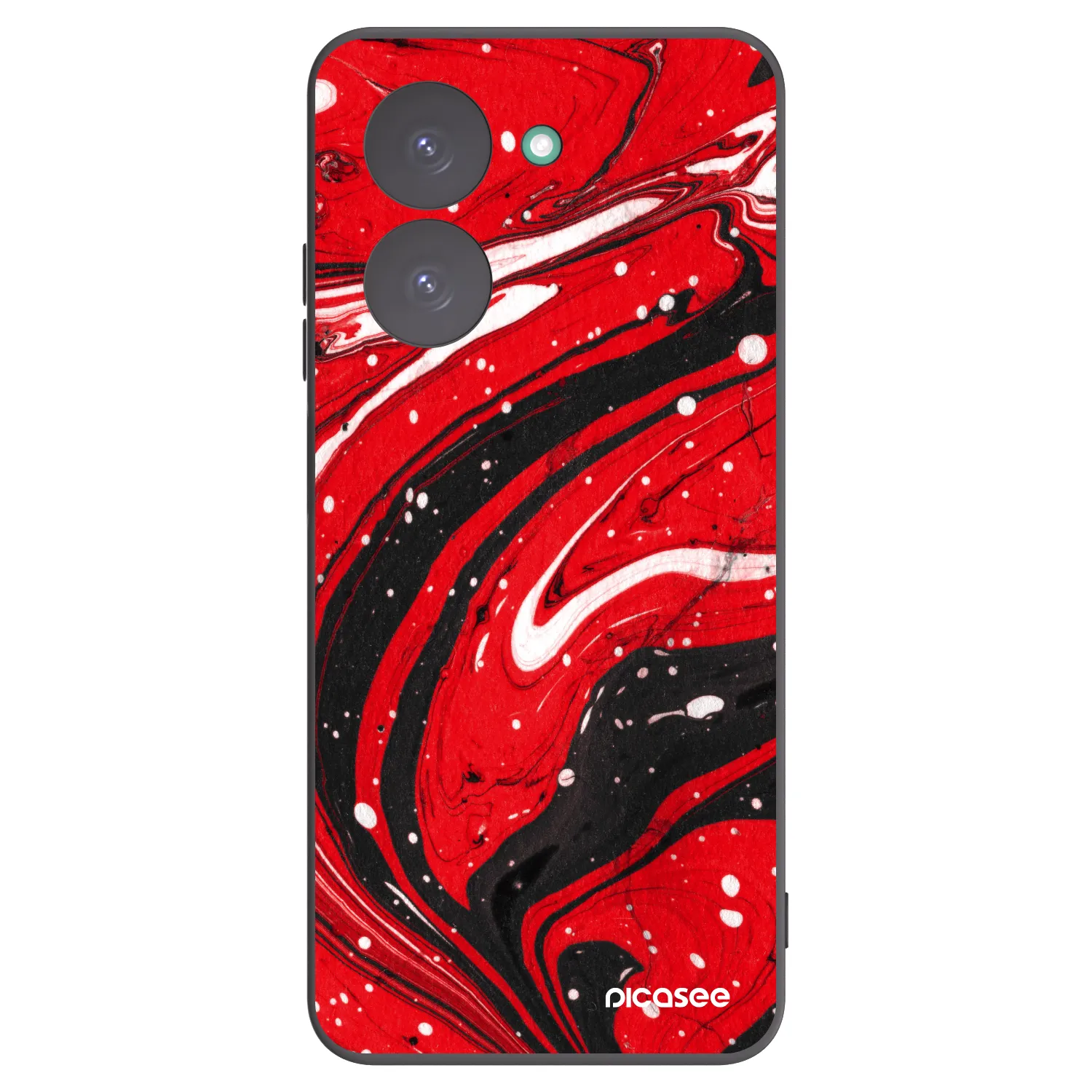 Picasee silikonski črni ovitek za Xiaomi Redmi A5 - Red black
