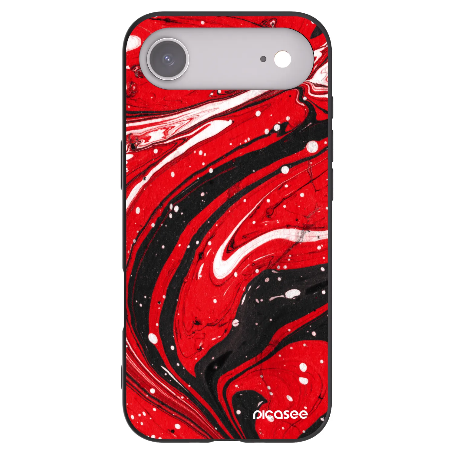 Picasee silikonski črni ovitek za Apple iPhone Air - Red black