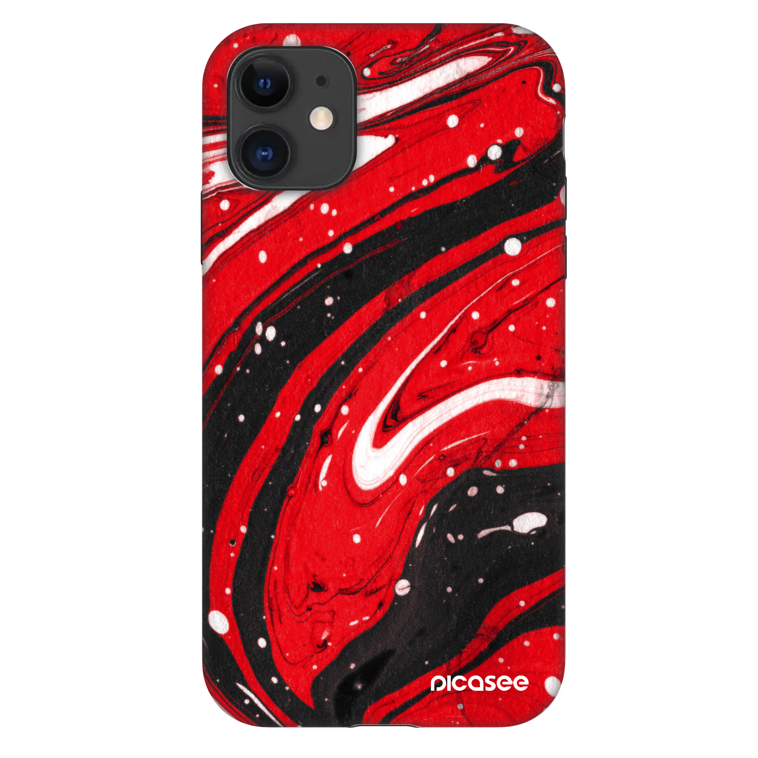 Picasee Fashion Case za Apple iPhone 11 - Red black