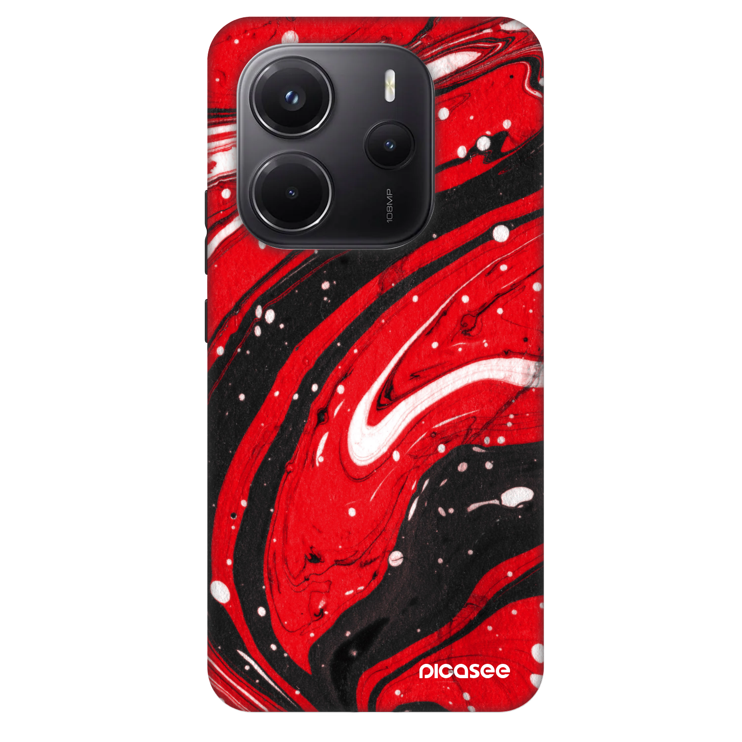 Picasee Fashion Case za Xiaomi Redmi Note 14 5G - Red black