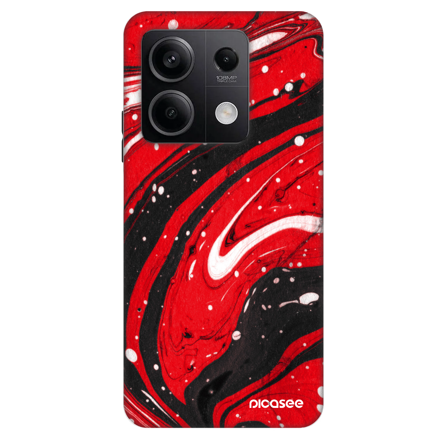 Picasee Fashion Case za Xiaomi Redmi Note 13 5G - Red black