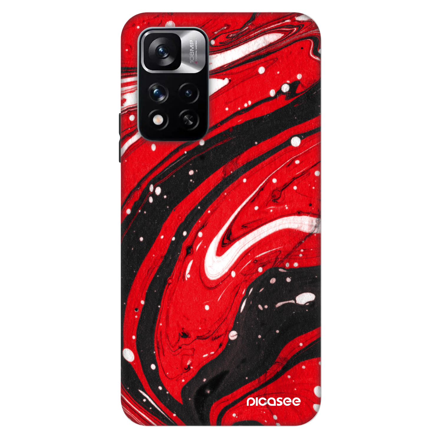 Picasee Fashion Case za Xiaomi Redmi Note 11 Pro - Red black