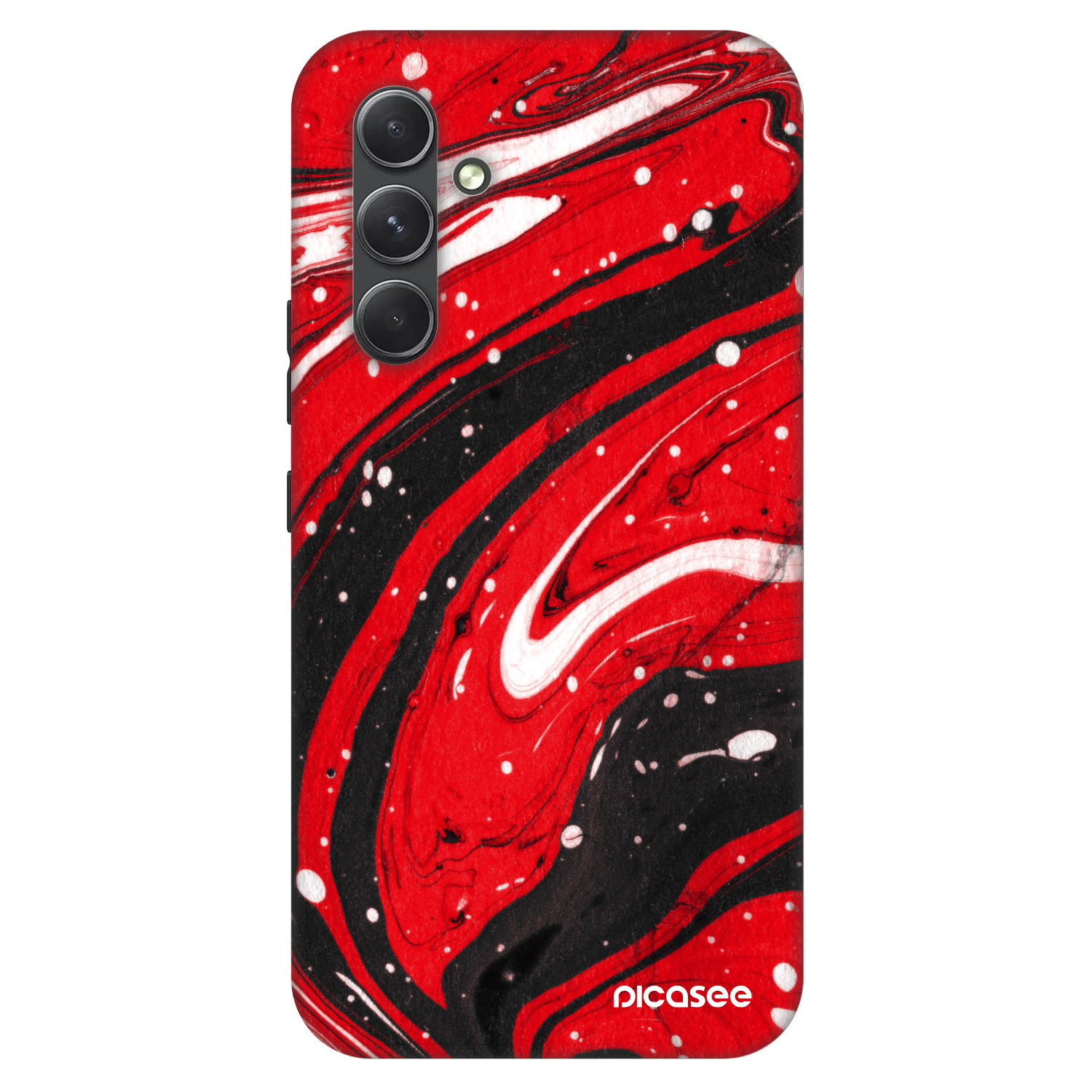 Picasee Fashion Case za Samsung Galaxy A54 5G A546B - Red black