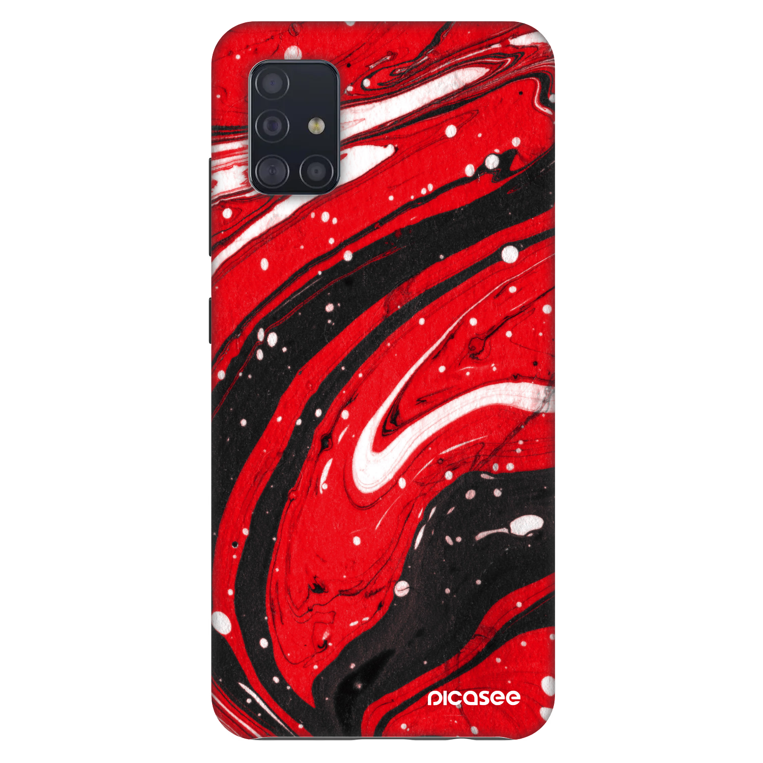 Picasee Fashion Case za Samsung Galaxy A51 A515F - Red black