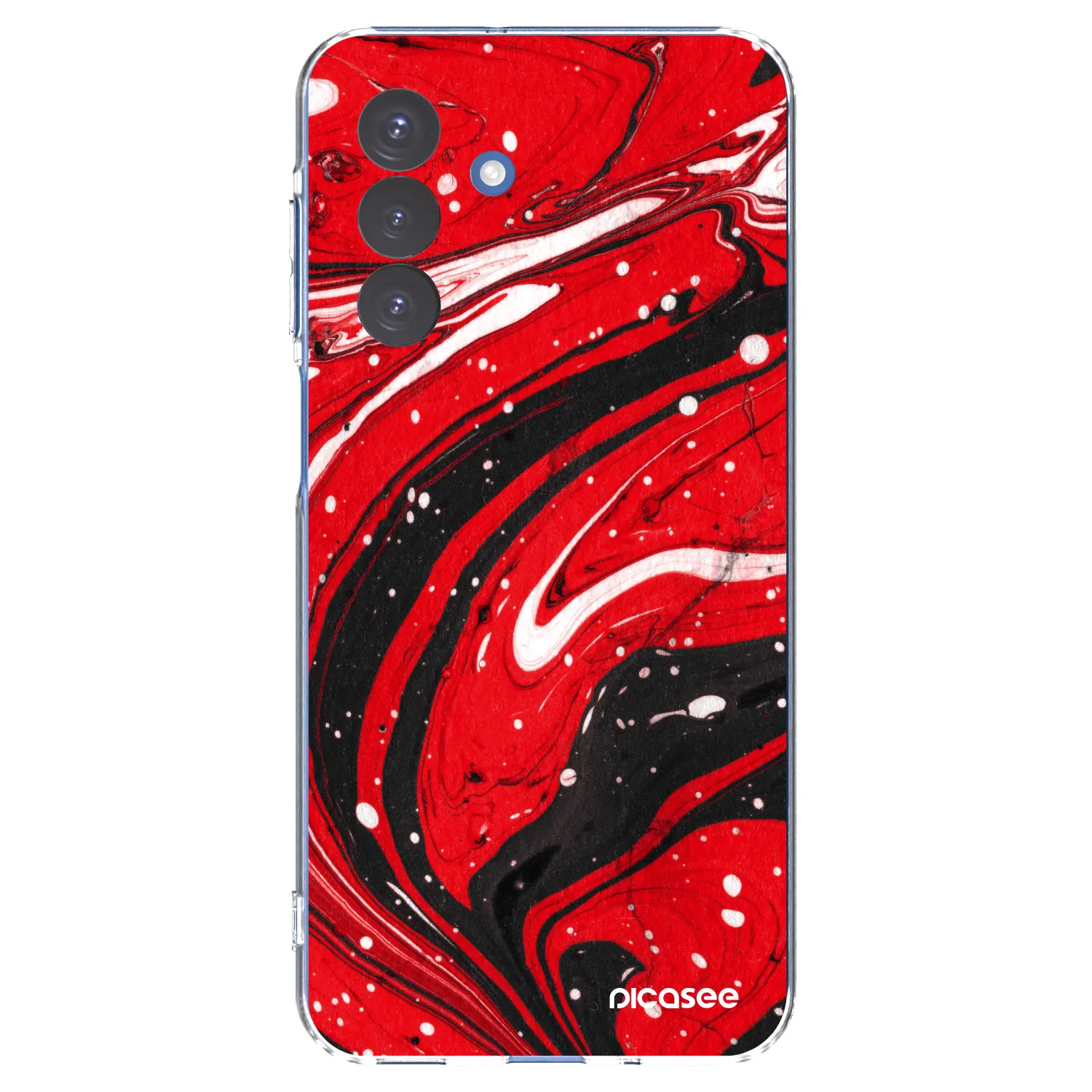 Picasee silikonski prozorni ovitek za Samsung Galaxy A17 5G - Red black