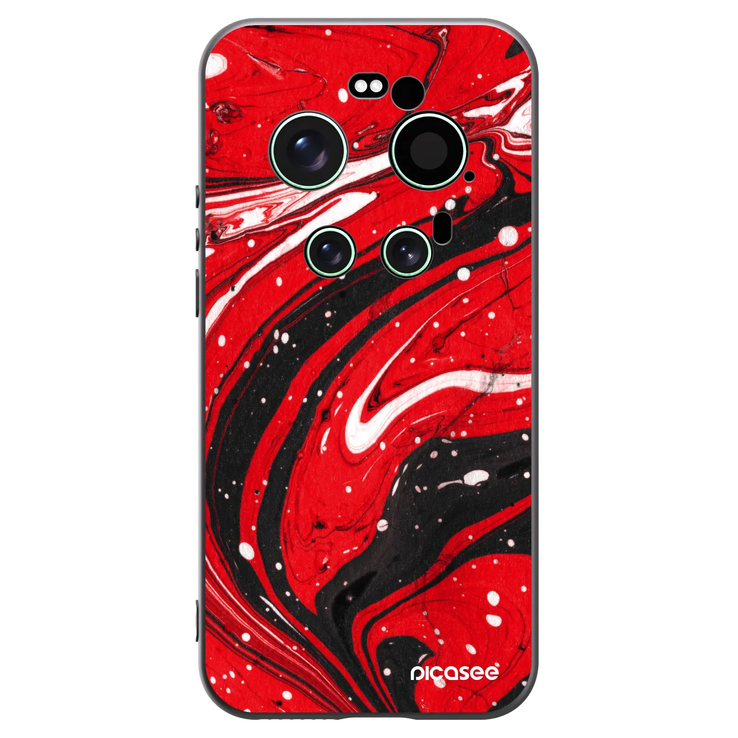 Picasee silikonski črni ovitek za Xiaomi 17 Ultra - Red black