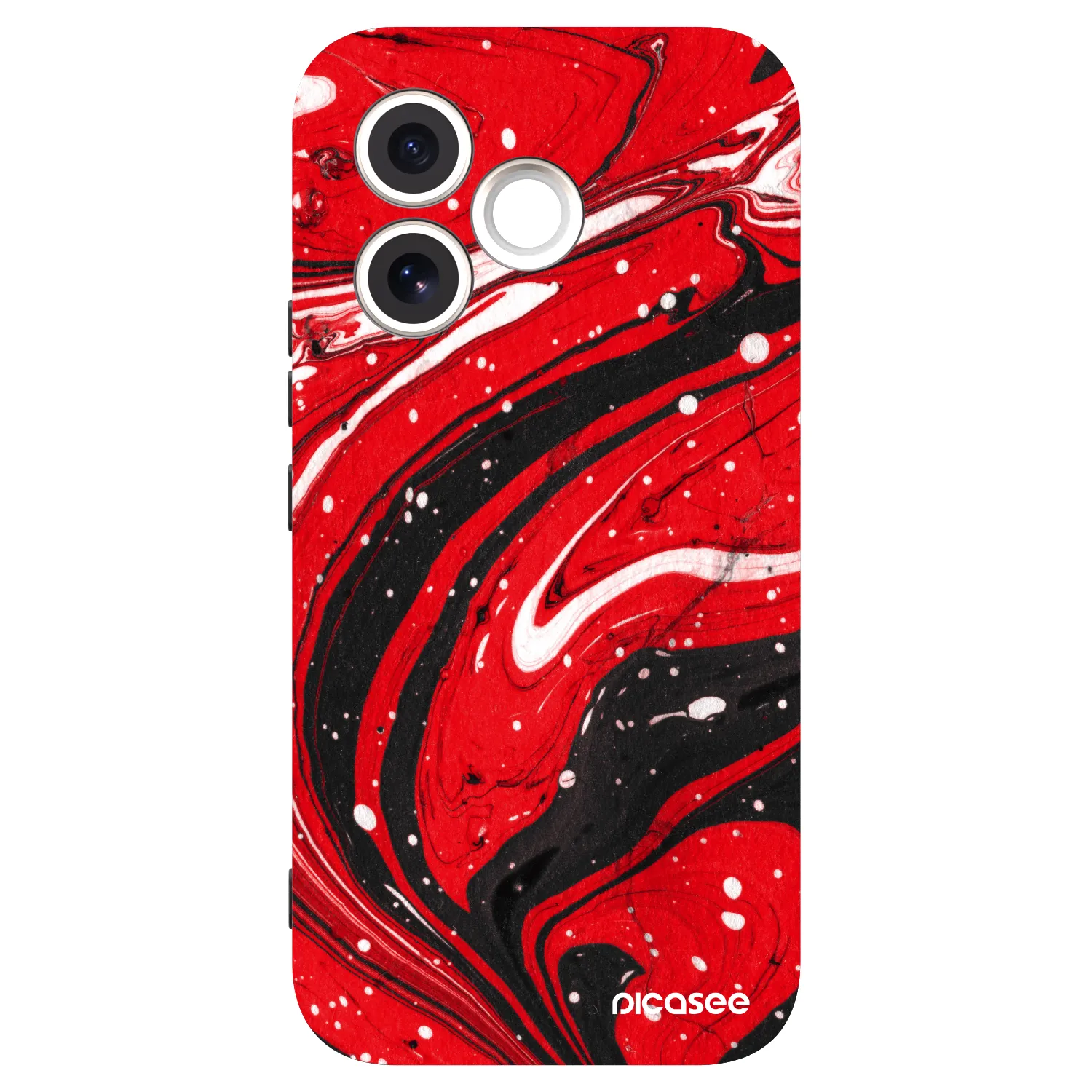 Picasee silikonski črni ovitek za Honor 600 Lite - Red black
