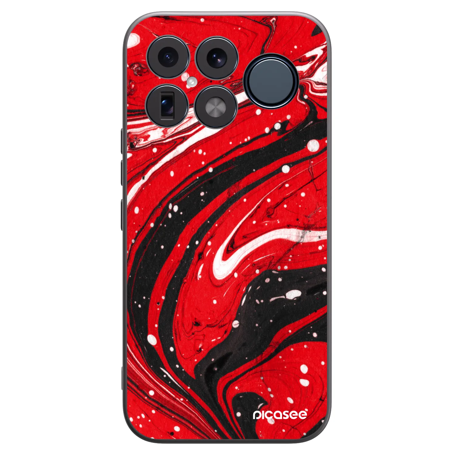 Picasee silikonski črni ovitek za Xiaomi Poco F8 Ultra - Red black