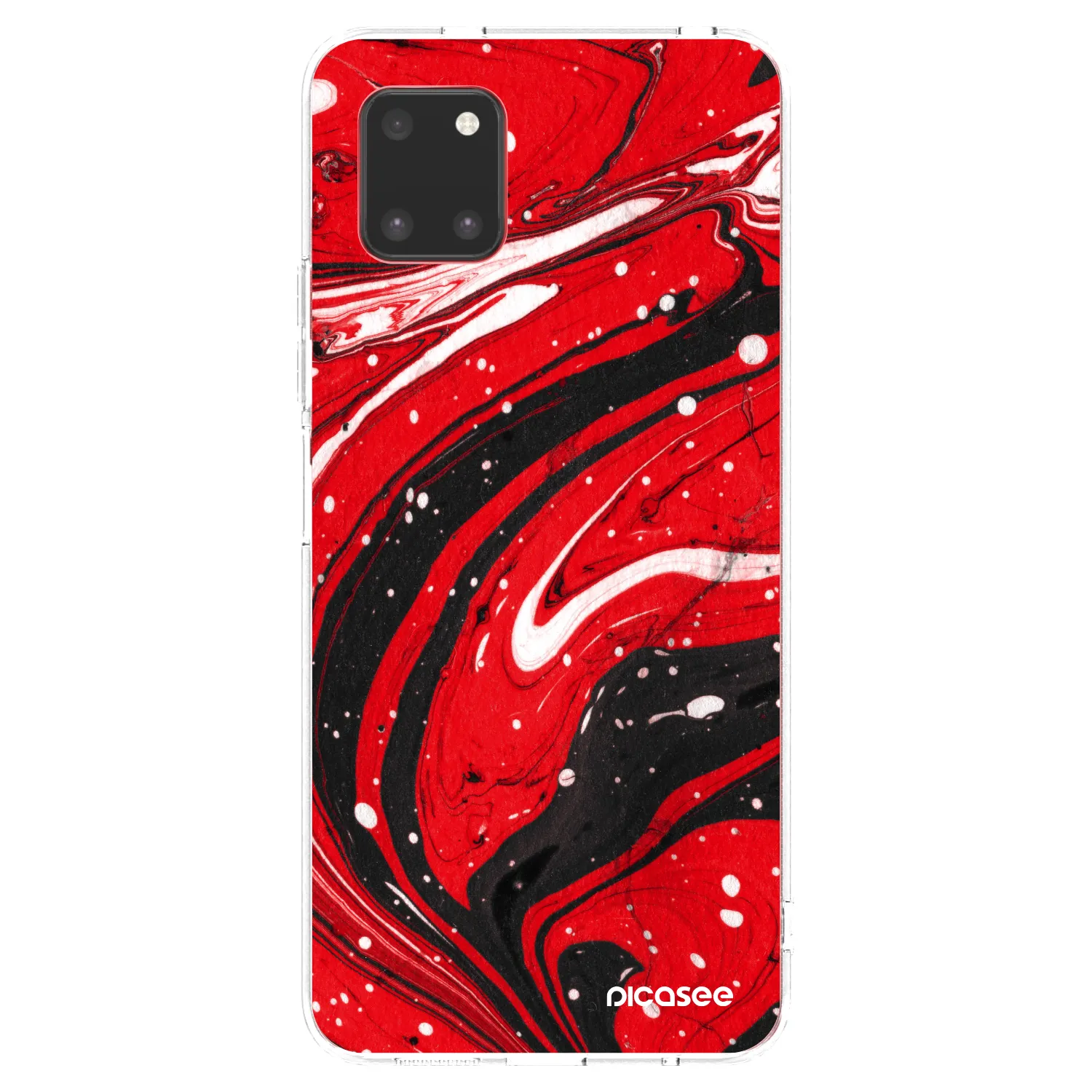 Picasee silikonski prozorni ovitek za Samsung Galaxy Note 10 Lite N770F - Red black