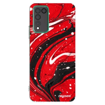 Picasee silikonski prozorni ovitek za Honor 10X Lite - Red black