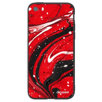 Ovitek za Apple iPhone 5/5S/SE - Red black