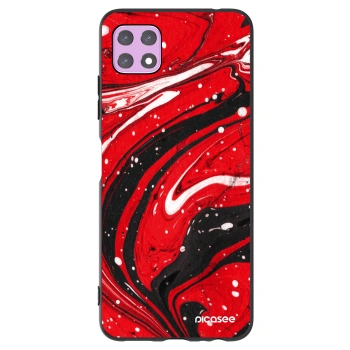 Picasee silikonski črni ovitek za Samsung Galaxy A22 A226B 5G - Red black