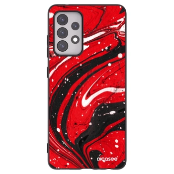 Picasee silikonski črni ovitek za Samsung Galaxy A52s 5G A528B - Red black