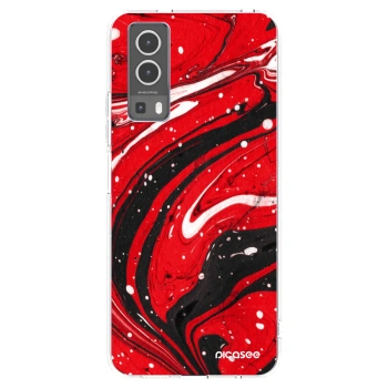 Picasee silikonski prozorni ovitek za Vivo Y72 5G - Red black