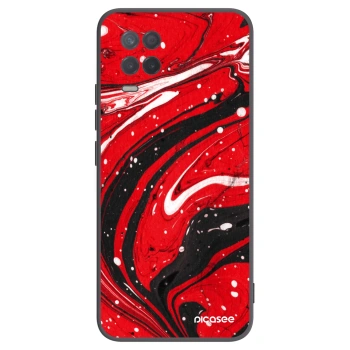 Picasee silikonski črni ovitek za Realme 8 5G - Red black