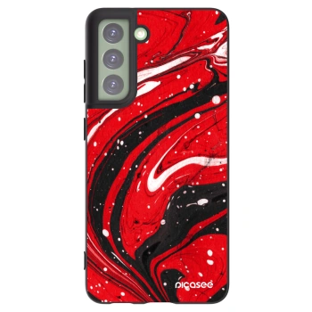 Picasee silikonski črni ovitek za Samsung Galaxy S21 FE 5G - Red black