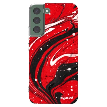 Picasee silikonski prozorni ovitek za Samsung Galaxy S22+ 5G - Red black