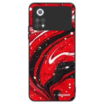 Ovitek za Xiaomi Poco X4 Pro 5G - Red black